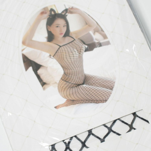 Monokommο mesh lingerie black new, sexy transparent