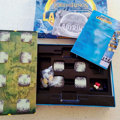 Board games used, Hobbit and Lord Of The Ring Labyrinth