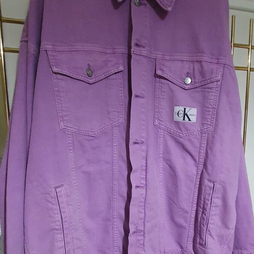 Calvin Klein denim jacket pink like new, size XL