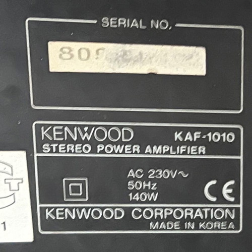 Kenwood KAF-1010 stereo power amplifier used