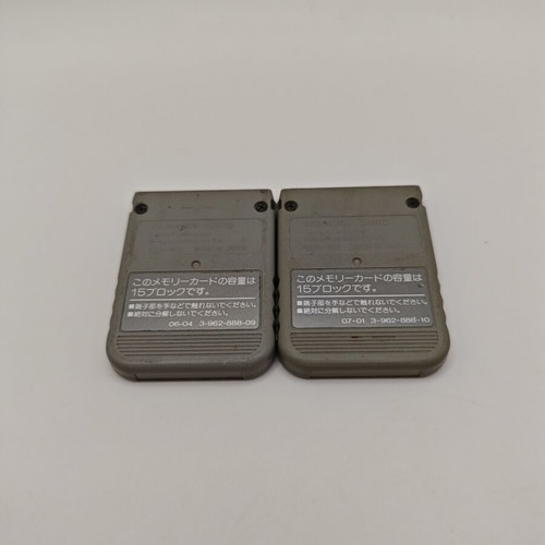 Sony PlayStation 1 memory cards, pack of 2, tested working