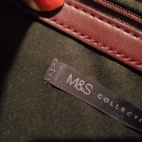M&S Collection Marks & Spencer shoulder bag new, dark burgundy