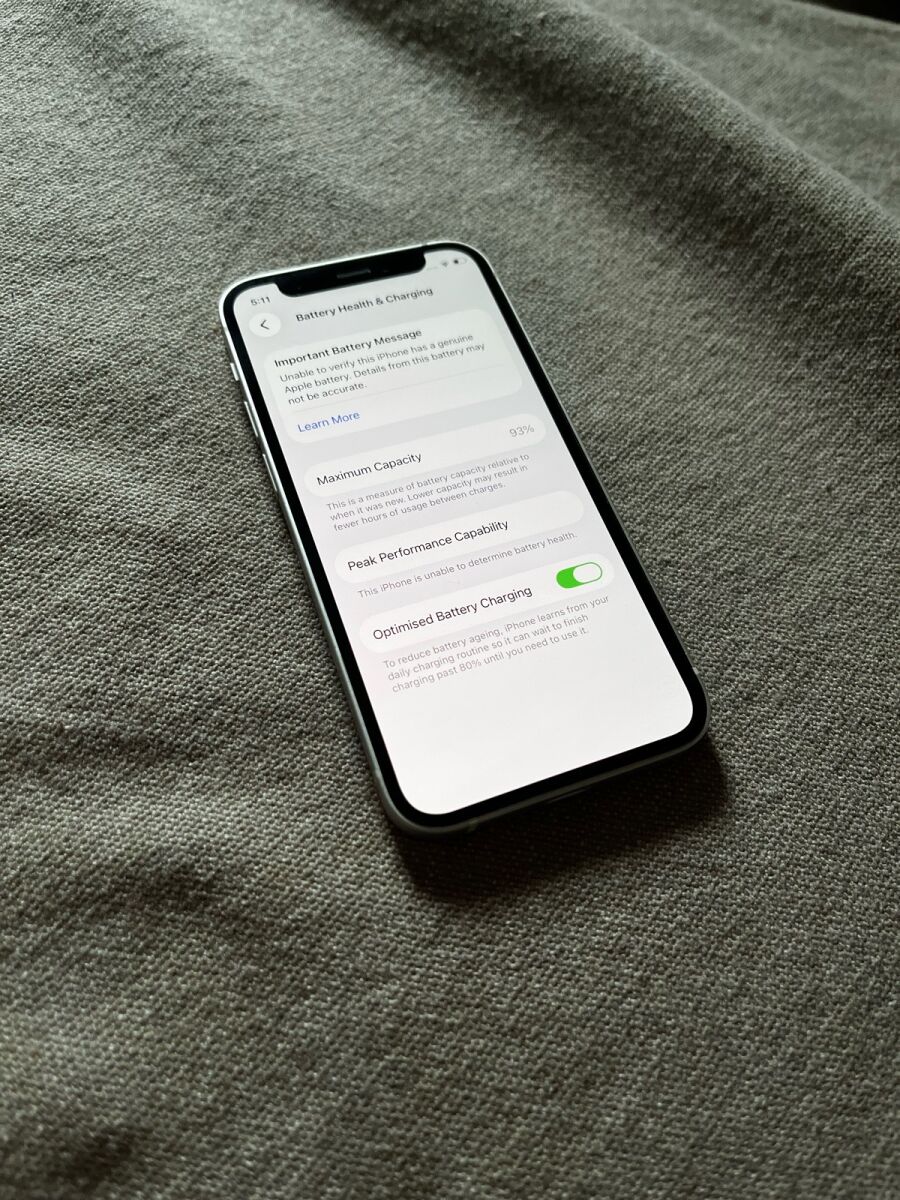 IPhone 12 Mini 128GB used, white, 93%… - € 130,00 - Vendora.cy