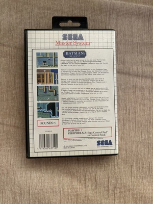 Batman Returns SEGA Master System game complete