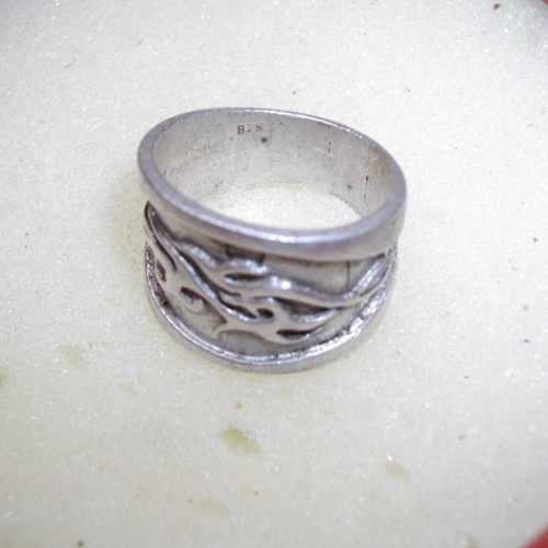 Vintage Russian silver ring 925, Wheat class, used