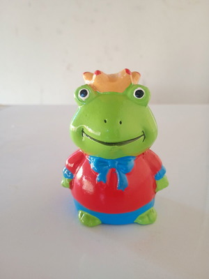 Prince Frog Piggy Bank used, in very good condition