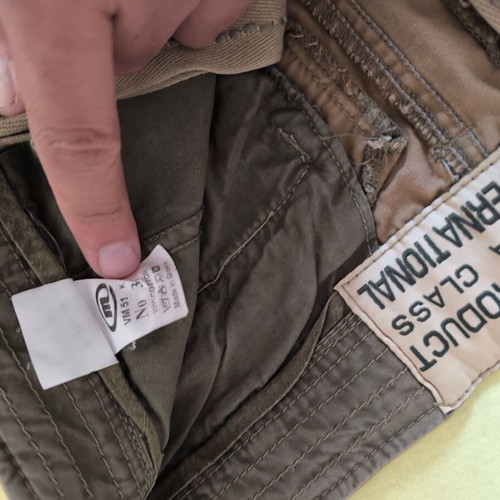 Bermuda shorts used size M, beige and brown