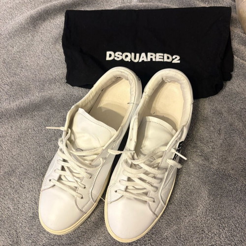 Dsquared2 sneakers used, unisex, white, size 41