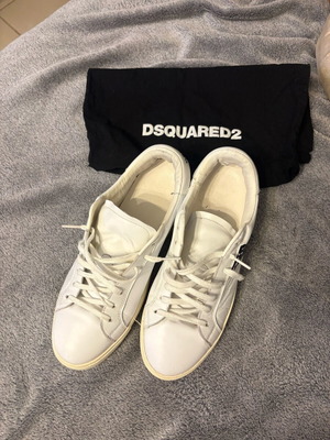 Dsquared2 sneakers used, unisex, white, size 41