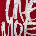 Guess women's t-shirt new, bright pink with sequins