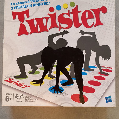 Hasbro Twister Greek edition with 2 extra moves like new