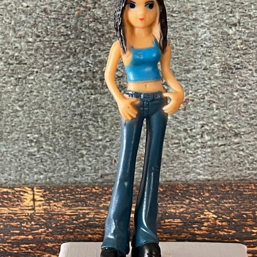 Collectible Anime Style Mini Figure 6.5cm new, "Cool" with Sleeveless Top