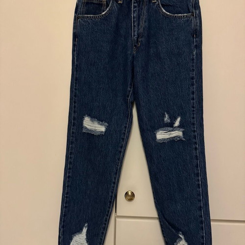 No Thinkin crop jeans new, straight fit, size 34, blue