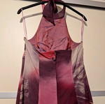 Dress purple like new, halter neck backless, size S