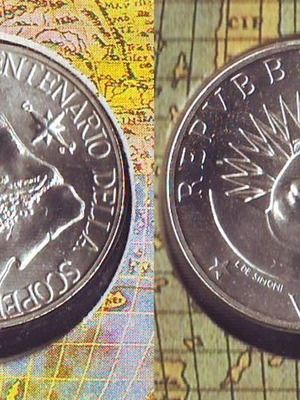 Italy 500 Lire 1991 R silver coin 0.835, 11g, new, sealed blister