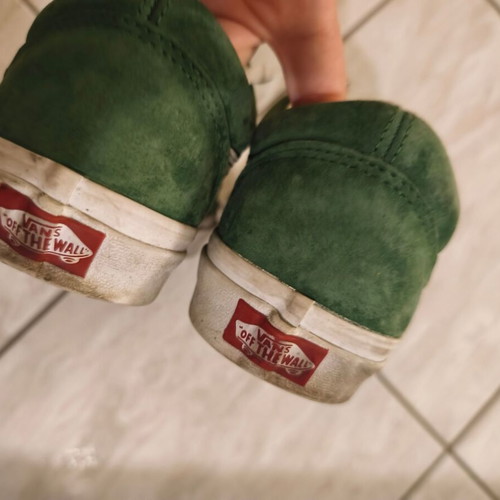 Vans sneakers used, size 40.5, white and green