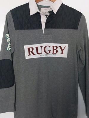 Polo στυλ μπλούζα Zara για 13-14 ετών σαν καινούργιο, μαύρο και πολύχρωμο