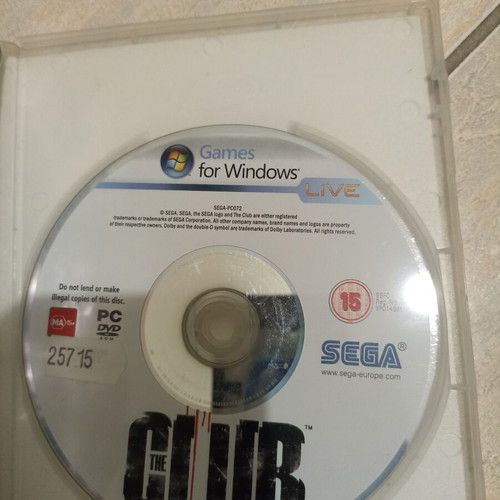 The Club PC game Sega original, like new