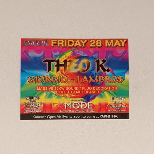 Psycho Science Vintage Party Flyer like new