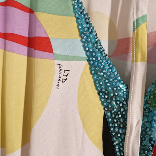 Fornarina multicolor dress size S like new