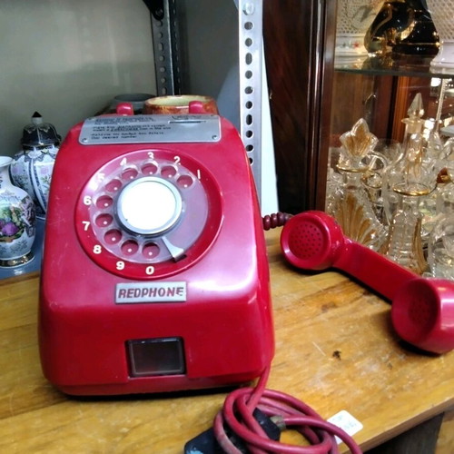 Redphone Tamura 674GR coin-operated phone 1972 used