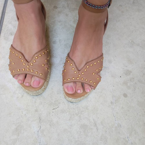 Brown Leather Sandals 37 | Gianna Kazakou