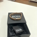 Hugo Boss men's bracelet rose gold plated stainless steel