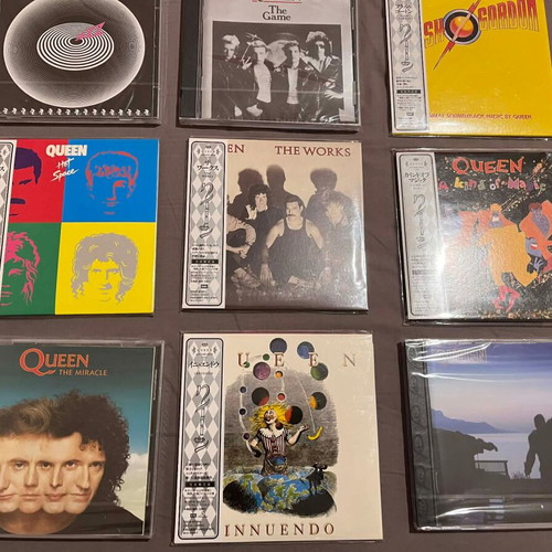 Queen CD collection with all studio albums and live album Killers new