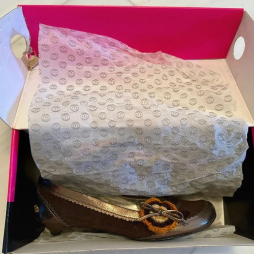 Piston brown/bronze ballerinas size 37 like new, low heel