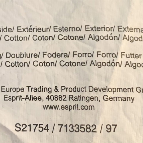 Esprit summer dress size 40, black and white floral print