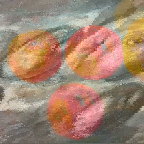 Έργο τέχνης Δ. Λίτσα μεταχειρισμένο, νεκρή φύση σε κορνίζα