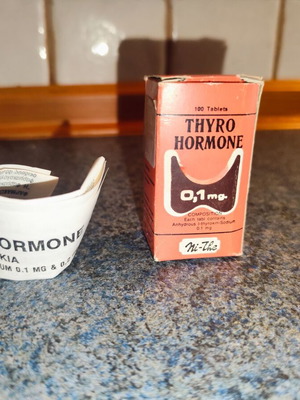 Thypo Hormone empty box used, rare