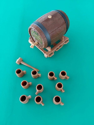 Playmobil barrel with beer mugs