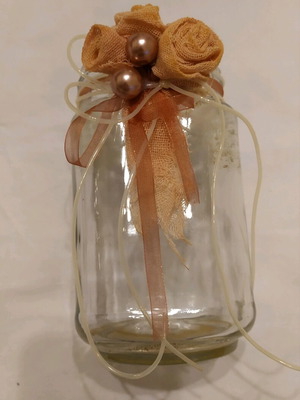 Decorative glass vase like new