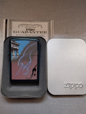 Zippo lighter Follow The Light IV Athens Parthenon 2004 like new