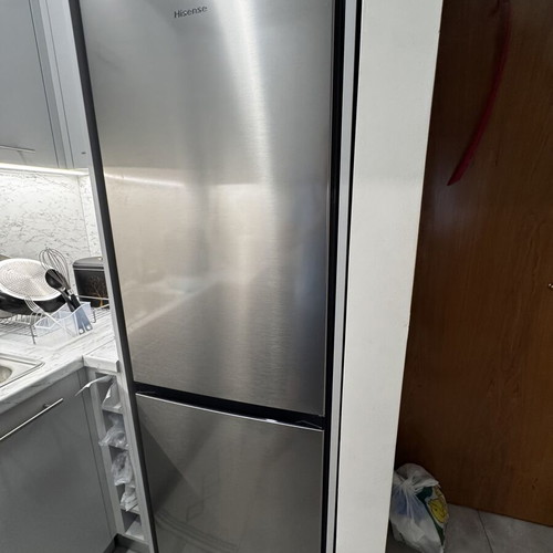 Hisense large silver refrigerator, like new