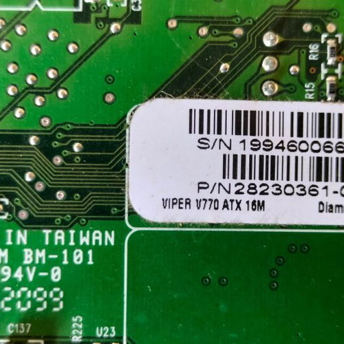 Diamond Viper V770 ATX graphics card used 16MB AGP