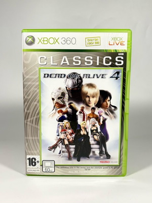Dead or Alive 4 Classics edition for Xbox 360 like new, complete with manual