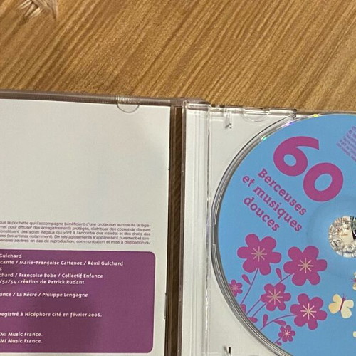 Cd 60 Lullabies and Soft Music authentic, new