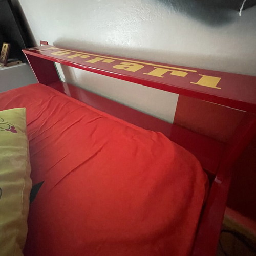 Ferrari children's bed with mattress, used