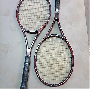 δύο ρακέτες τένις απο γραφiτη fiverglass και glass και οι δύο μαζί