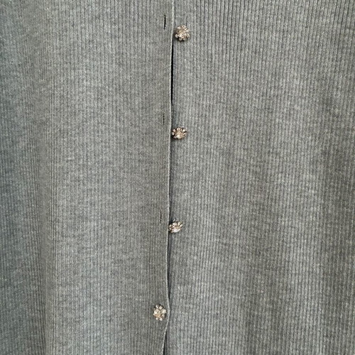 Zara Long Cardigan With Rhinestone Buttons Like New