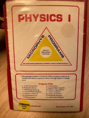Commodore 64 Physics book used