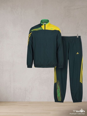Adidas F50 Woven Tracksuit set like new, blue and yellow, size S