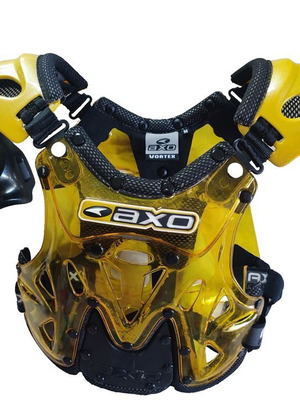 Προστατευτικό σώματος αναβάτη Axo Racing Vortex μέγεθος Medium μεταχειρισμένο, κίτρινο