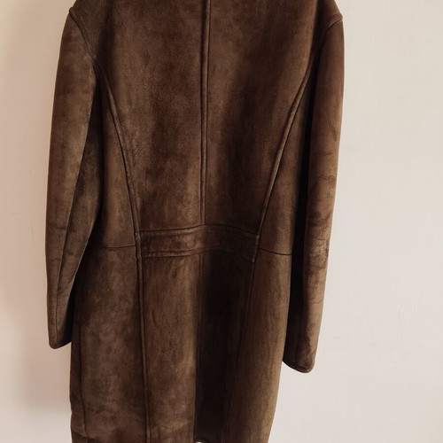 Sheepskin coat like new, warm brown, size 50, Friital Finland