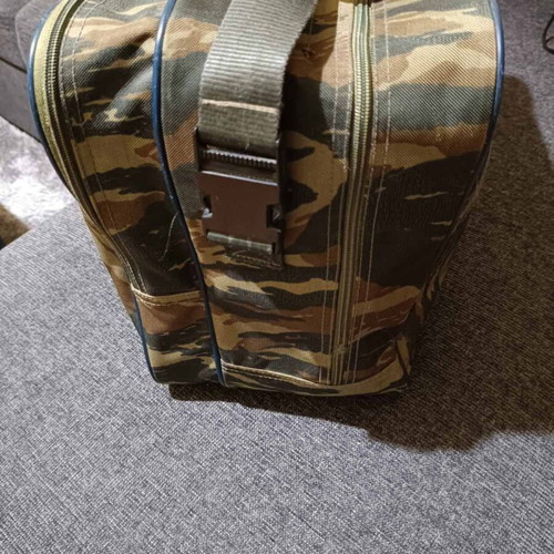 Camouflage bag used, suitable for travel or work, brown and green