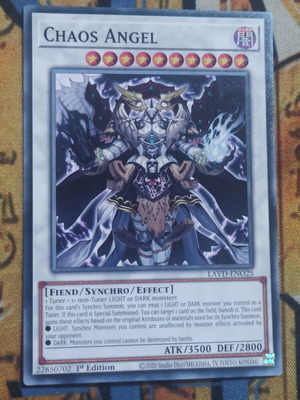 Chaos Angel Synchro κάρτα Yu-Gi-Oh! από συλλογή LAVD