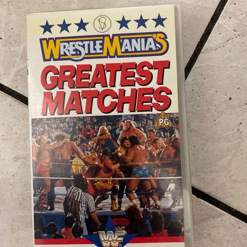 WWF Greatest Matches VHS used, authentic original tape 1990