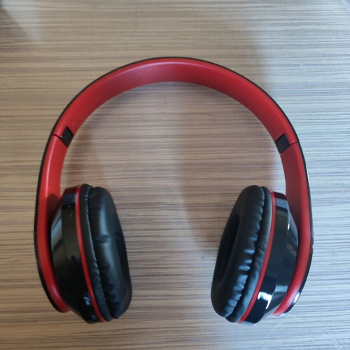 Headset wireless and wired headphones red, new